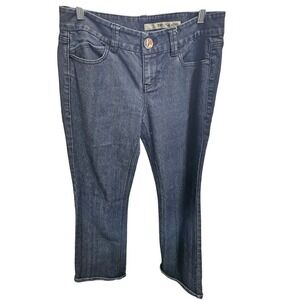 DKNY Jeans Denim Dark Wash Cropped Bootcut Jeans Size 10